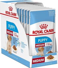 Royal Canin - Karma SHN medium puppy - koiranruoka. Koko : 10 x 140 g. hinta ja tiedot | Koiran märkäruoka | hobbyhall.fi