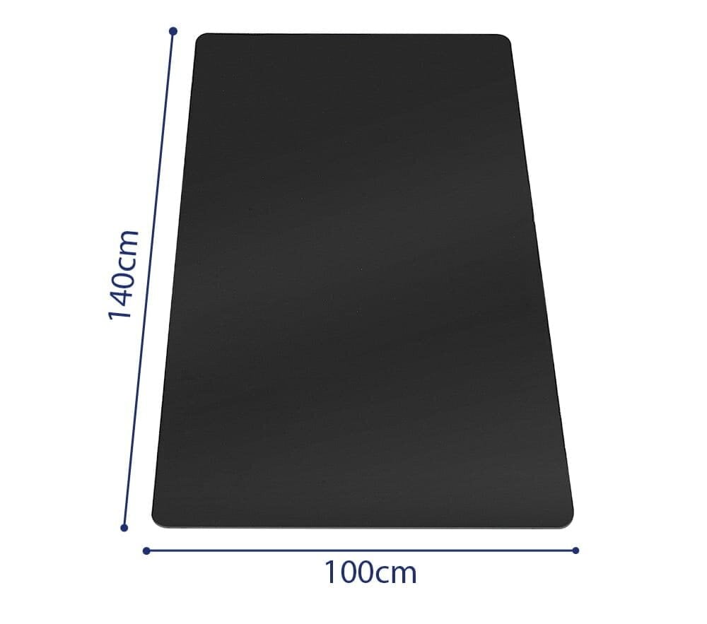 PVC - matto. Koko : 140 cm x 100cm. Väri : musta. hinta ja tiedot | Toimistotuolit | hobbyhall.fi