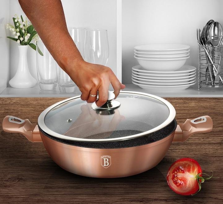 berlinger haus 28 cm graniitti paistinpannu bh-1519 rose gold (ruusukulta) hinta ja tiedot | Kattilat ja painekattilat | hobbyhall.fi