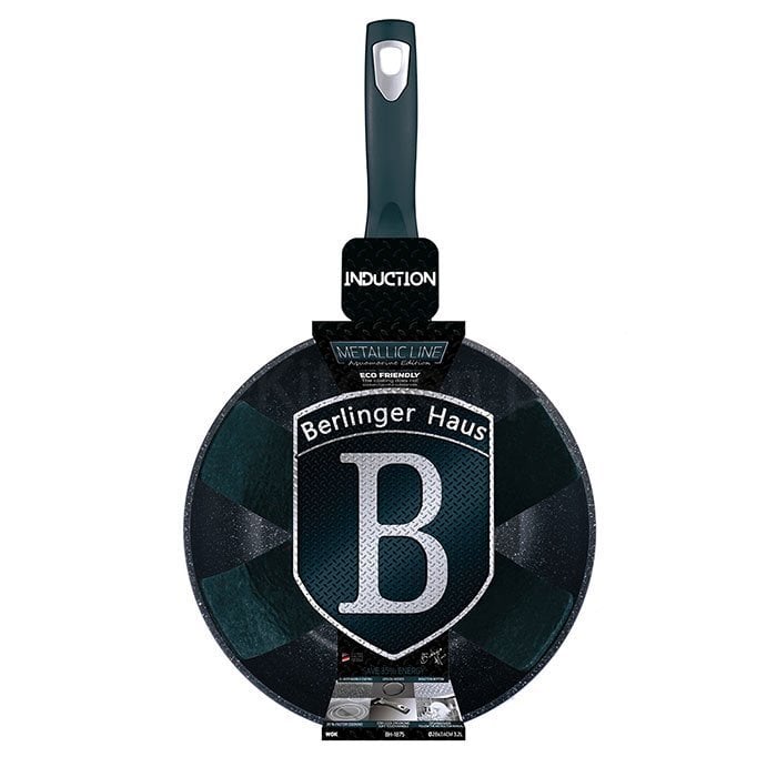 Berlinger Haus WOK-pannu Metallic Line Aquamarine Edition, 28 cm, 28 cm hinta ja tiedot | Paistinpannut | hobbyhall.fi