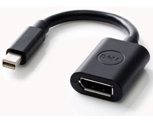 Adapter Dell Mini DisplayPort - 20-pin DisplayPort, 20 cm, musta hinta ja tiedot | Dell Televisiot ja lisätarvikkeet | hobbyhall.fi
