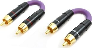 Sovitin AV Melodika RCA (RCA) x2 - RCA (RCA) x2 hinta ja tiedot | Kaapelit ja adapterit | hobbyhall.fi