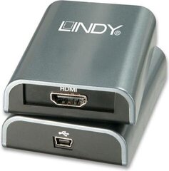 Sovitin USB Lindy USB - HDMI hinta ja tiedot | Lindy Tietokoneet ja pelaaminen | hobbyhall.fi