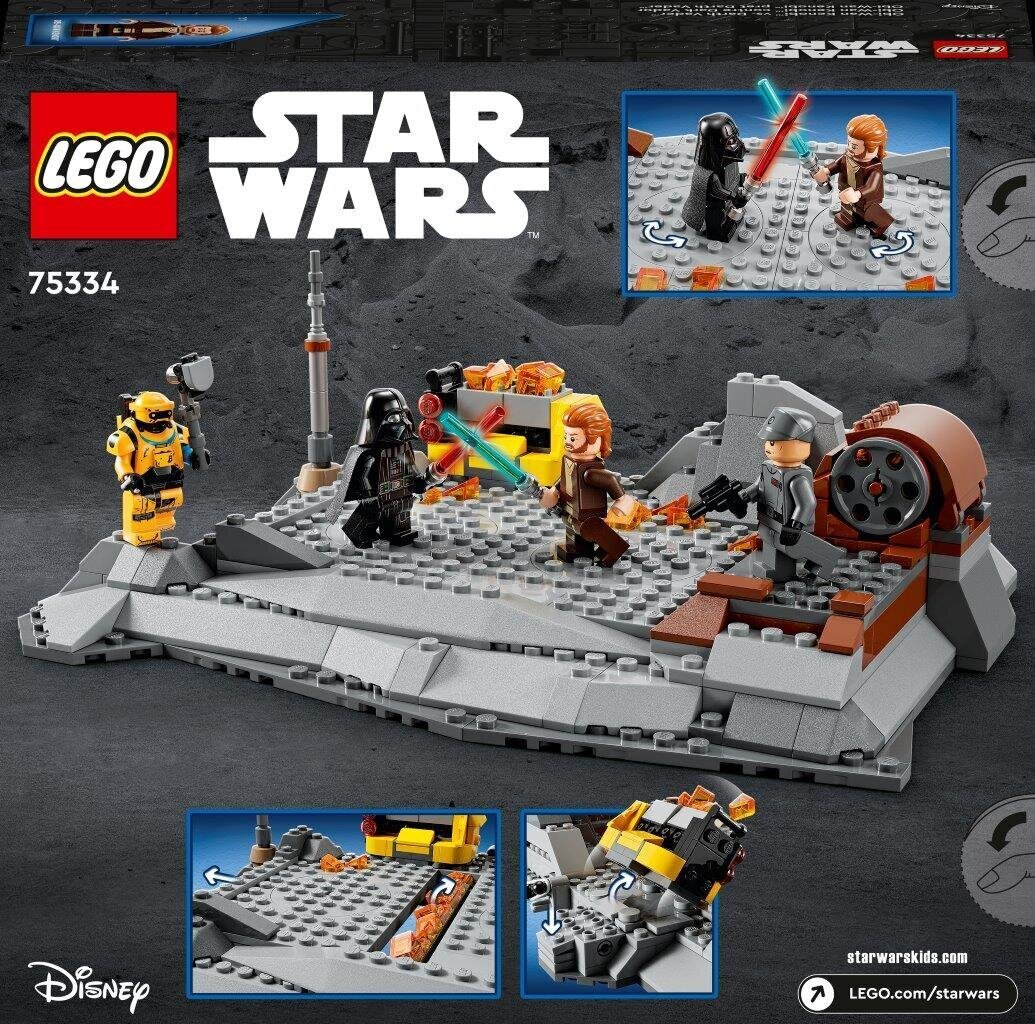 75334 LEGO® Star Wars Obi-Wan Kenobi vs. Darth Vader hinta ja tiedot | LEGOT ja rakennuslelut | hobbyhall.fi