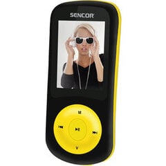 MP3-soitin Sencor SFP 5870 BYL 8GB, musta/keltainen hinta ja tiedot | MP3-soittimet, MP4-soittimet | hobbyhall.fi