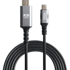 YENKEE, 3.1 (Gen 2) USB A - HDMI 4K/60Hz, 1.5m, alumiinikotelo, harmaa/musta hinta ja tiedot | Puhelinkaapelit | hobbyhall.fi