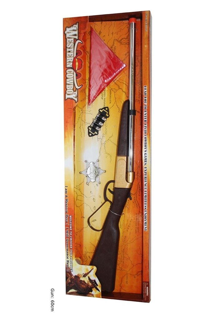 Cowboy-pistooli, 60 cm hinta ja tiedot | Naamiaisasut | hobbyhall.fi