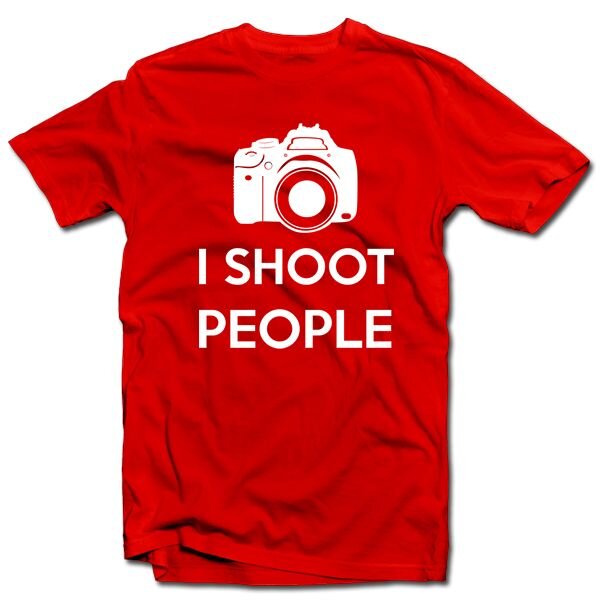 Miesten T-paita, I shoot People hinta ja tiedot | Hauskat t-paidat | hobbyhall.fi