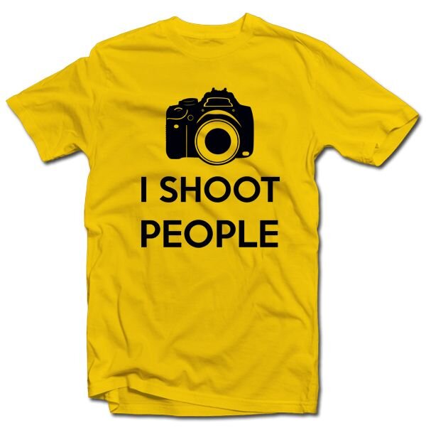 Miesten T-paita, I shoot People hinta ja tiedot | Hauskat t-paidat | hobbyhall.fi