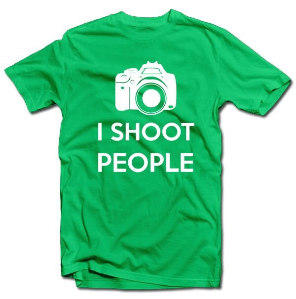 Miesten T-paita, I shoot People hinta ja tiedot | Hauskat t-paidat | hobbyhall.fi