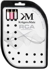 Kruger & Matz 3 RCA / 3 RCA, 3 m hinta ja tiedot | Kruger & Matz Kodinkoneet ja kodinelektroniikka | hobbyhall.fi