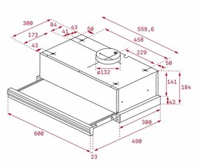 Teka INT 64 PLUS hinta ja tiedot | Liesituulettimet | hobbyhall.fi