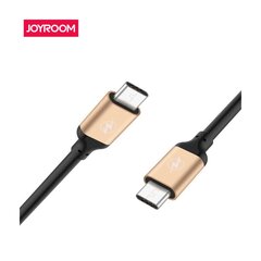 USB-kaapeli Joyroom Datakaapeli S-M330, Type-C - Type-C, 2 m, musta/kulta hinta ja tiedot | Puhelinkaapelit | hobbyhall.fi