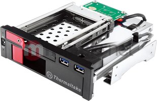 Thermaltake Duo Kiintolevytelakka 2.5" /3.5 "SATA3 + 2xUSB 3.0 Musta (ST0026Z) hinta ja tiedot | Komponenttien lisätarvikkeet | hobbyhall.fi