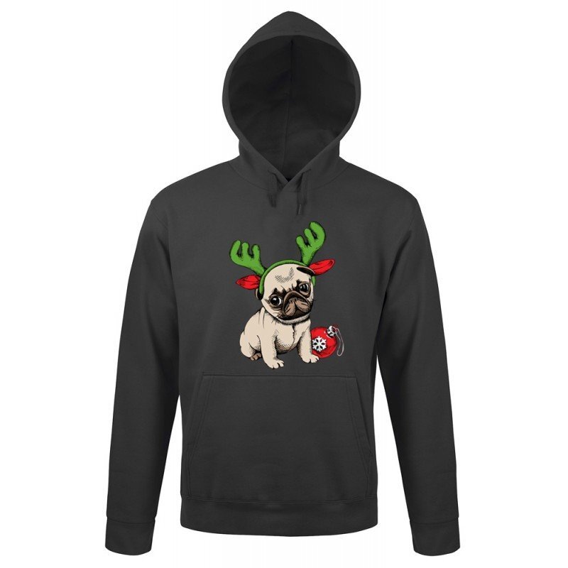 Huppari ”Christmas Pug” hinta ja tiedot | Hauskat puserot | hobbyhall.fi