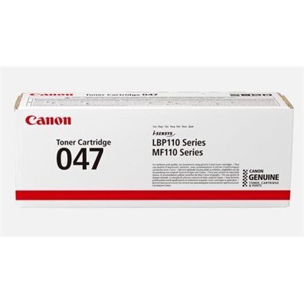 Canon 047 Cartridge, Black, 1600 pages hinta ja tiedot | Laserkasetit | hobbyhall.fi