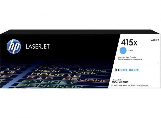 HP 415X Cyan LaserJet Toner Cartridge hinta ja tiedot | Laserkasetit | hobbyhall.fi