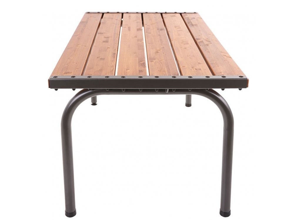 Pöytä Patio Park Lux 151 cm, ruskea / harmaa hinta ja tiedot | Puutarhapöydät | hobbyhall.fi