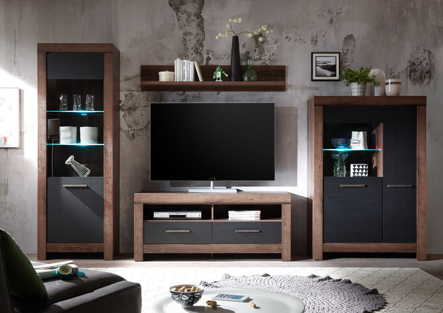 TV-pöytä Balin 2S, ruskea hinta ja tiedot | TV-tasot | hobbyhall.fi