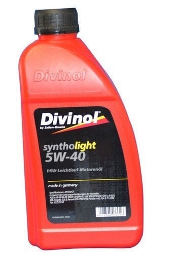 Moottoriöljy Divinol Syntholight 5W40, 1L hinta ja tiedot | Moottoriöljyt | hobbyhall.fi