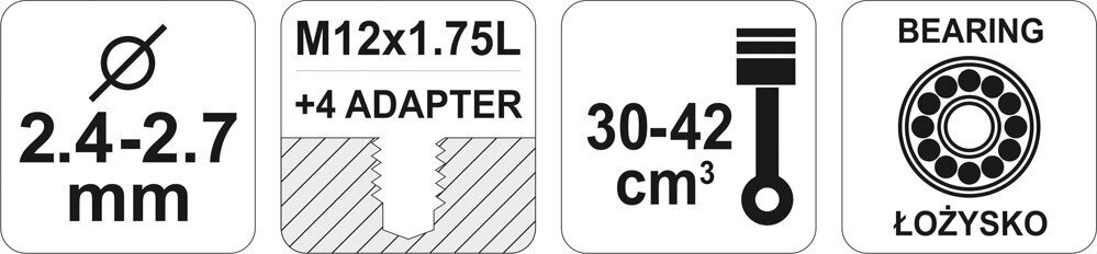 Trimmeripää, yleiskäyttöinen, laakeri, 30-42 cm3 FLO (79552) hinta ja tiedot | Puutarhatyökalujen tarvikkeet | hobbyhall.fi