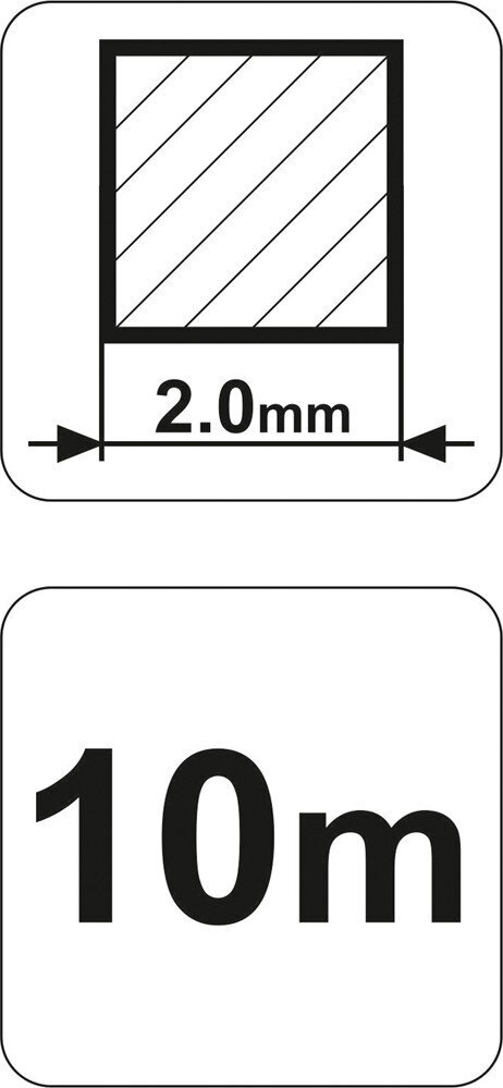 Trimmerin karpalo (neliö) Flo d-(2.0x2.0)mm x 10m (89413) hinta ja tiedot | Puutarhatyökalujen tarvikkeet | hobbyhall.fi