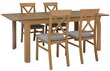 Keittiönpöytä Bergen 160, ruskea hinta ja tiedot | Ruokapöydät | hobbyhall.fi