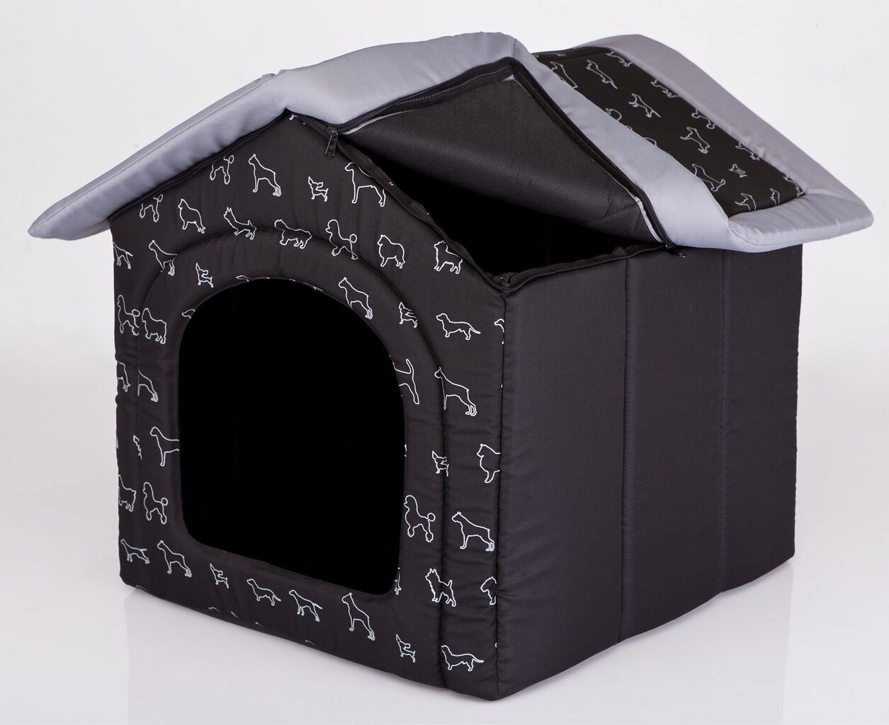 Hobbydog R1 - lemmikin peti, 38 cm x 32 cm x 38 cm, musta hinta ja tiedot | Pedit ja pesät | hobbyhall.fi