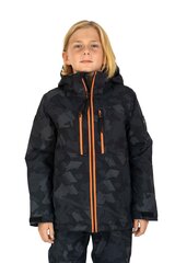 Five Seasons lasten ulkoilutakki NENDAZ, musta-camo 170 cm hinta ja tiedot | Lasten talvivaatteet | hobbyhall.fi