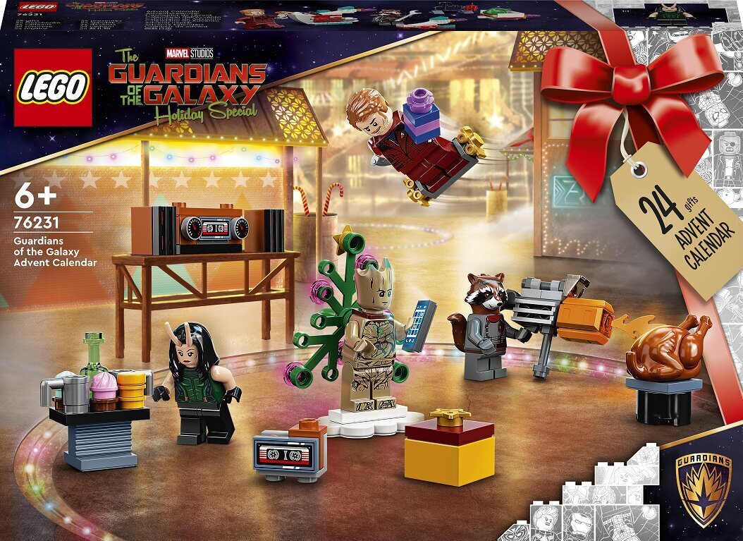 76231 LEGO® Marvel Super Heroes Guardians of Galaxy Joulukalenteri hinta ja tiedot | LEGOT ja rakennuslelut | hobbyhall.fi