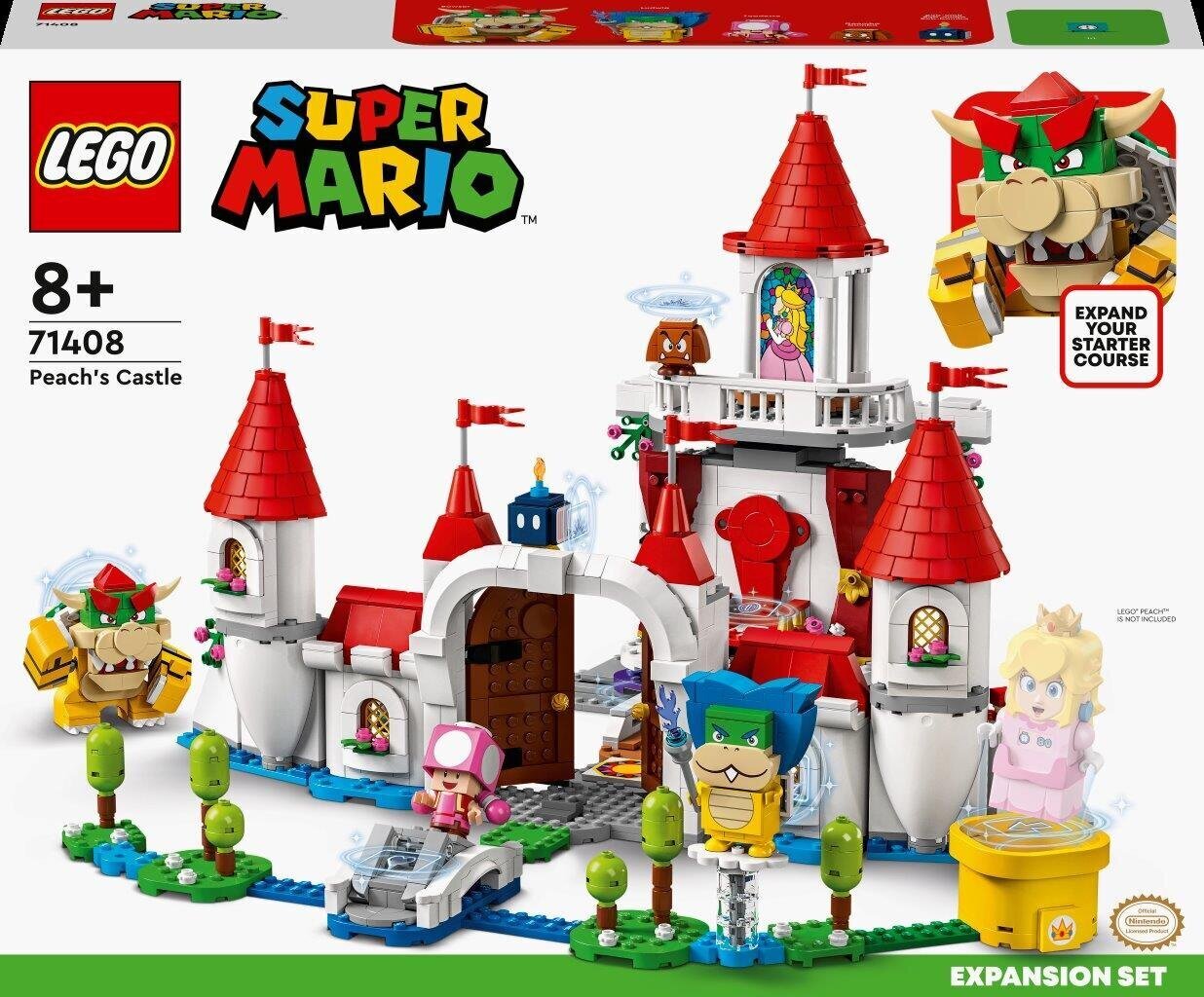 71408 LEGO® Super Mario Peach Castle -laajennussetti hinta ja tiedot | LEGOT ja rakennuslelut | hobbyhall.fi