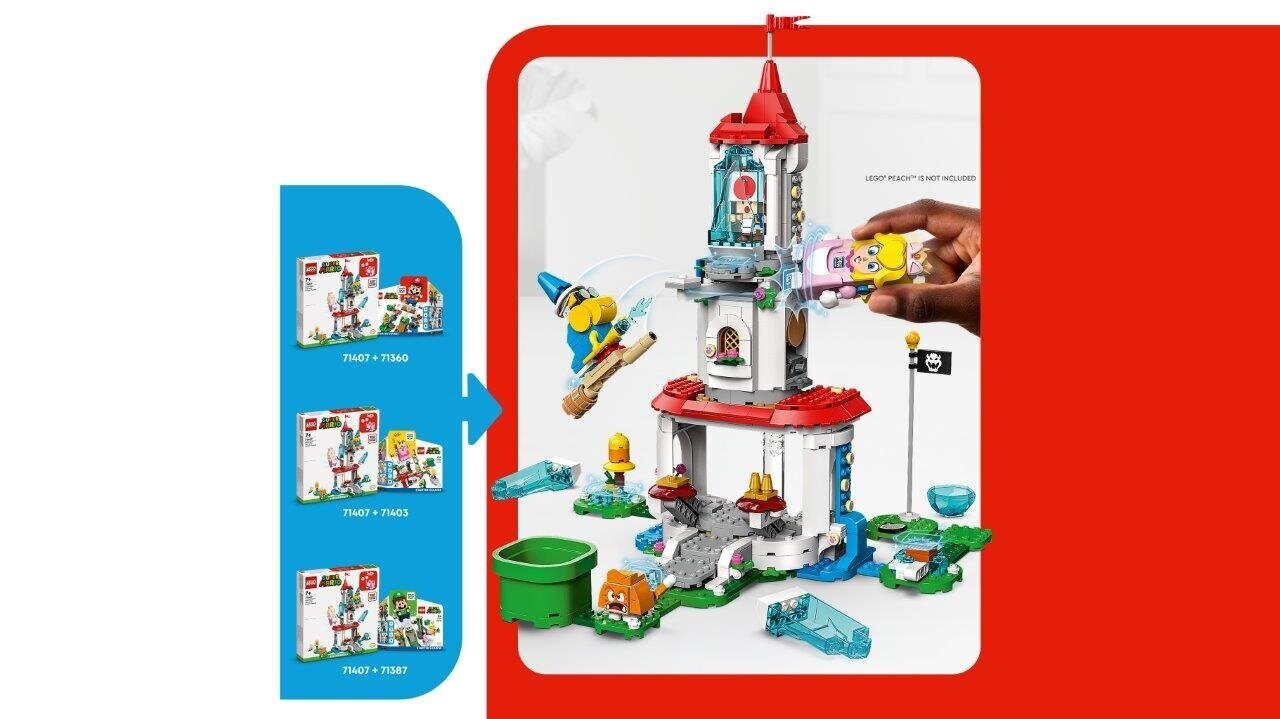 71407 LEGO® Super Mario Peachin kissapuku ja jäätorni ‑laajennussarja hinta ja tiedot | LEGOT ja rakennuslelut | hobbyhall.fi