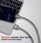 Swissten Textile Universal Quick Charge 3.1 USB-C Data and Charging Cable 20 cm Green hinta ja tiedot | Puhelinkaapelit | hobbyhall.fi