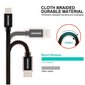 Swissten Textile Universal Quick Charge 3.1 USB-C Data and Charging Cable 1.2m Pink hinta ja tiedot | Puhelinkaapelit | hobbyhall.fi