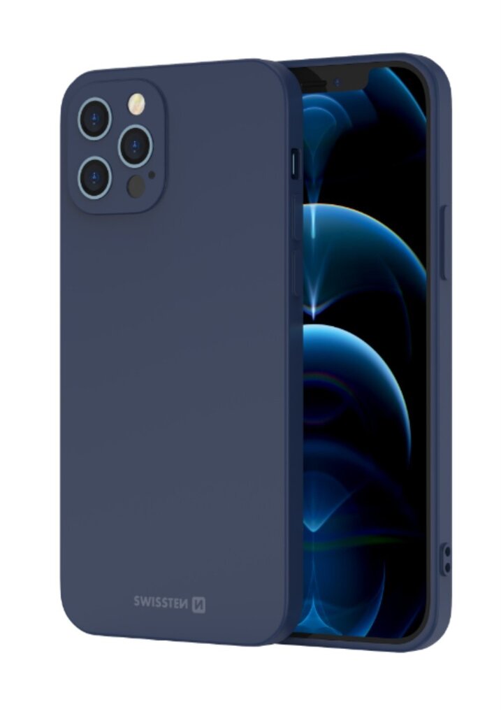 Swissten Soft Joy Silicone Case for Huawei P40 Lite Blue hinta ja tiedot | Puhelimen kuoret ja kotelot | hobbyhall.fi