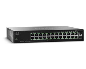 Cisco SG112-24 Unmanaged - L2 Gigabit Ethernet. (10/100/1000) 1U Musta. hinta ja tiedot | Verkkokytkimet | hobbyhall.fi