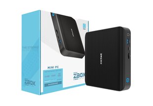 Zotac ZBOX : CI341. 0,69 litran kokoinen PC, Black BGA 1090 N4100 1,1 GHz. hinta ja tiedot | Pöytätietokoneet | hobbyhall.fi