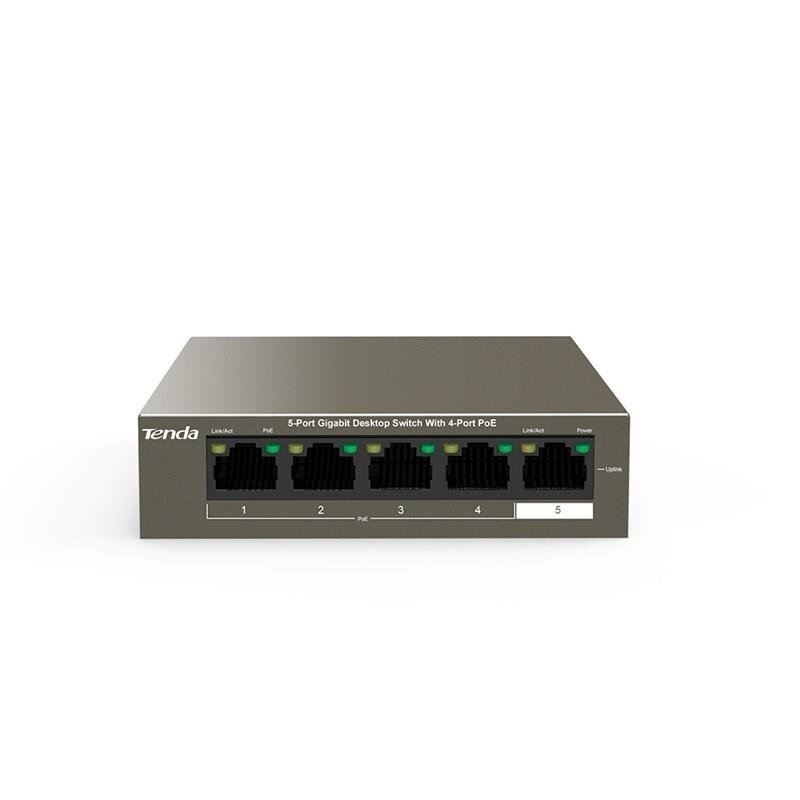 Tenda : TEF1105P - verkkokytkin. Managed Fast Ethernet (10/100) Brown Power over Ethernet (PoE). hinta ja tiedot | Reitittimet ja modeemit | hobbyhall.fi