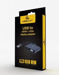 Gembrid USB3/HDMI/VGA hinta ja tiedot | Adapterit | hobbyhall.fi