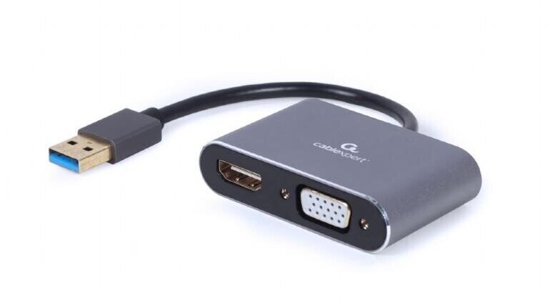 Gembrid USB3/HDMI/VGA hinta ja tiedot | Adapterit | hobbyhall.fi