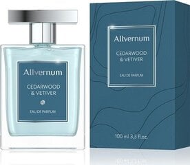 Eau de parfum Allverne Cedarwood & Vetiver EDP 100 ml hinta ja tiedot | Miesten hajuvedet | hobbyhall.fi