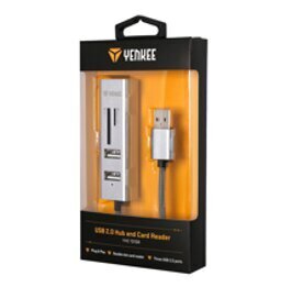 YENKEE - USB-keskitin. YHC 101SR, USB A - 3x USB 2.0, SD-paikka, micro SD, 480 Mbps, 0.3m hinta ja tiedot | Adapterit | hobbyhall.fi