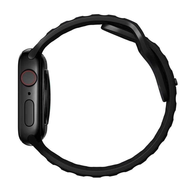 Ranneke Nomad Sport Strap M/L, black - Apple Watch Ultra, Series 8, 7 (45mm), Series 4, 5, 6, SE (44mm) hinta ja tiedot | Älykellojen ja aktiivisuusrannekkeiden lisätarvikkeet | hobbyhall.fi