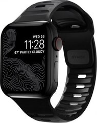 Ranneke Nomad Sport Strap M/L, black - Apple Watch Ultra, Series 8, 7 (45mm), Series 4, 5, 6, SE (44mm) hinta ja tiedot | Nomad Puhelimet, älylaitteet ja kamerat | hobbyhall.fi