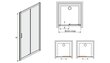 Suihkukaapin ovi Sanplast TX D2/TX5b 90s, profiili bahama vaaleanruskea, läpinäkyvä lasi W0 hinta ja tiedot | Suihkuseinät ja -ovet | hobbyhall.fi