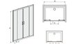 Suihkukaapin ovi Sanplast TX D4/TX5b 130s, manhatan-profiili, koristeltu harmaa lasi hinta ja tiedot | Suihkuseinät ja -ovet | hobbyhall.fi