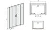 Suihkukaapin ovi Sanplast TX D4/TX5b 140s, profiili bahama vaaleanruskea, koristeellinen lasi W15 hinta ja tiedot | Suihkuseinät ja -ovet | hobbyhall.fi
