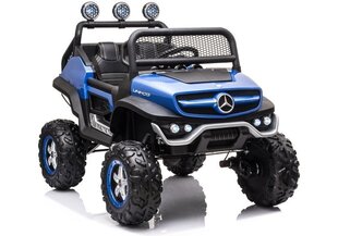 Yksipaikkainen lasten sähköauto Mercedes Unimog S, sininen hinta ja tiedot | Lasten sähköautot | hobbyhall.fi