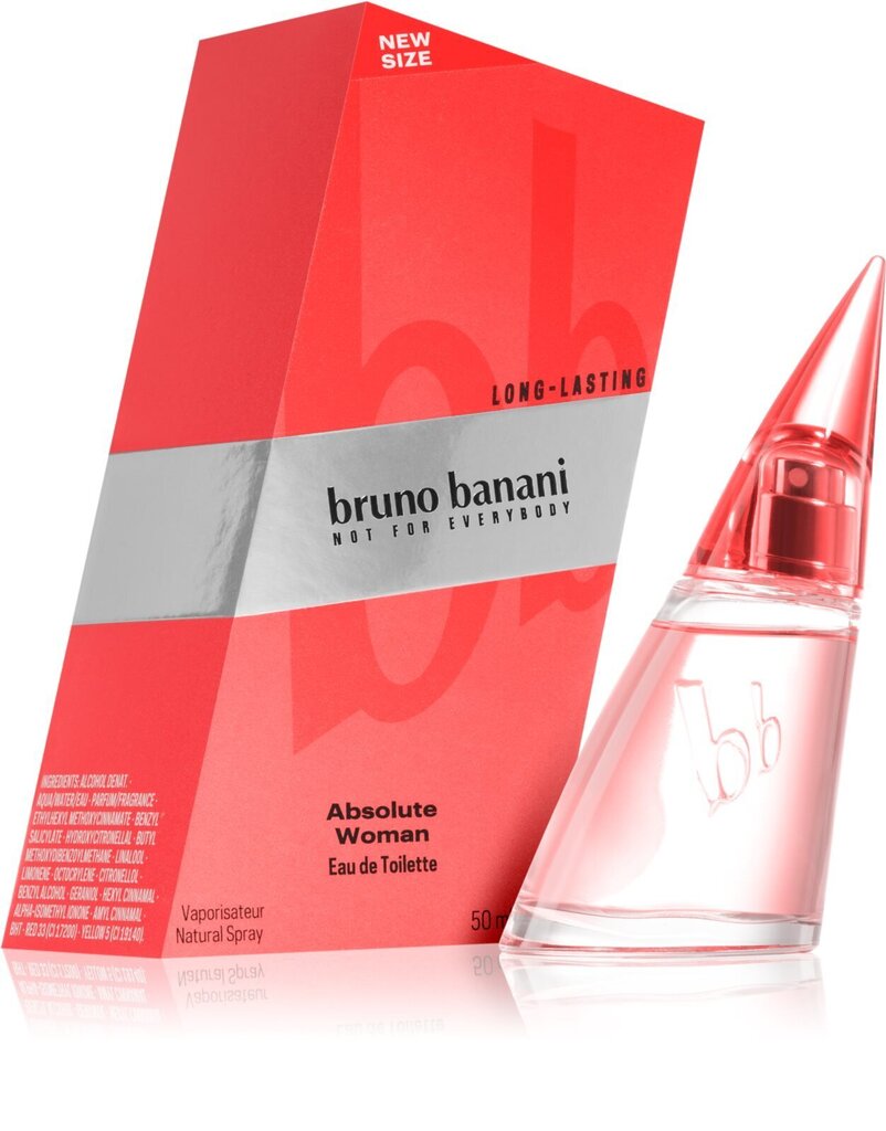 Bruno Banani Absolute Woman EDT 50ml hinta ja tiedot | Naisten hajuvedet | hobbyhall.fi