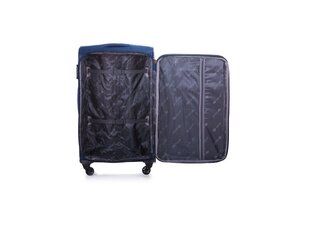 Solier - keskikokoinen matkalaukku, tummansininen ja punainen, M-kokoinen. STL1316. hinta ja tiedot | Matkalaukut ja -kassit | hobbyhall.fi